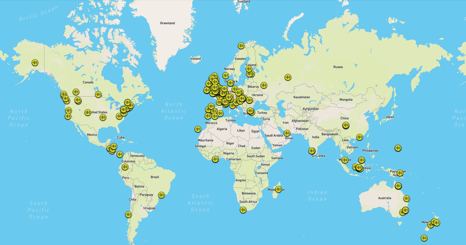 La carte des forêts du monde que l'on peut écouter