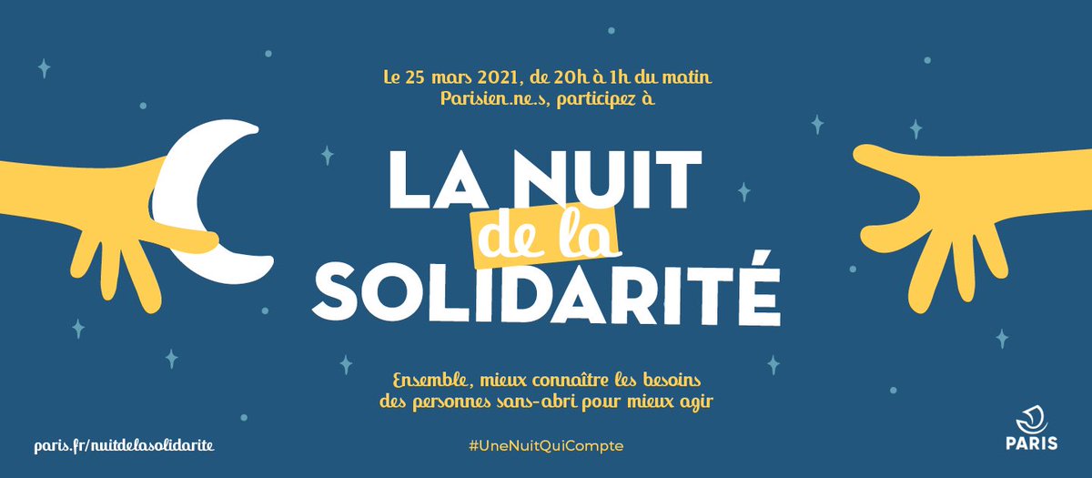 Pour sa 4e édition, la Nuit de Solidarité qui se tiendra le 25 mars à Paris lance un appel à bénévoles