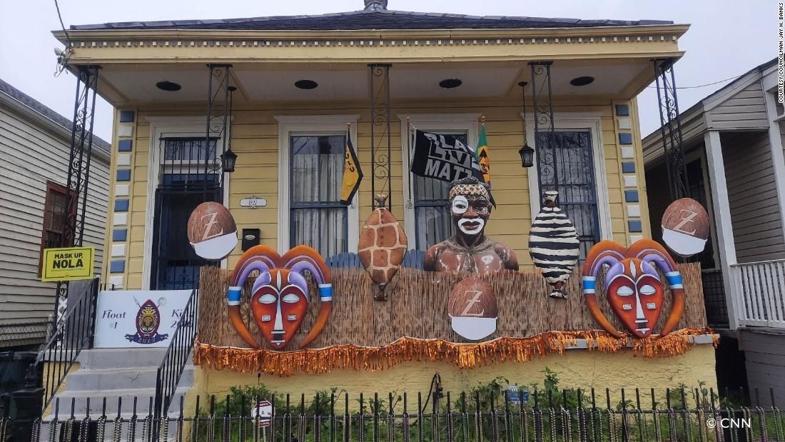 Nouvelle-Orléans : le défilé du Mardi Gras annulé, les habitants font de leurs maisons des chars de carnaval