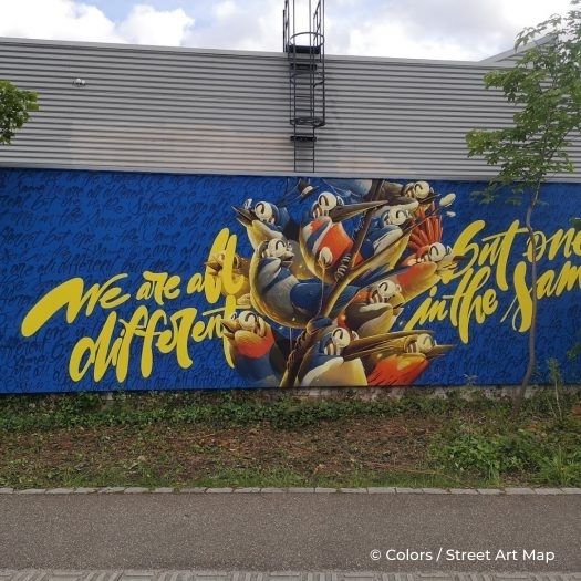 À Strasbourg, Colors City a chargé une trentaine d'artistes de Street Art de redonner des couleurs aux rues de la ville a chargé