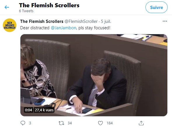 Quand The Flemish Scrollers interpelle en direct les parlementaires distraits et les rappellent à plus de sérieux