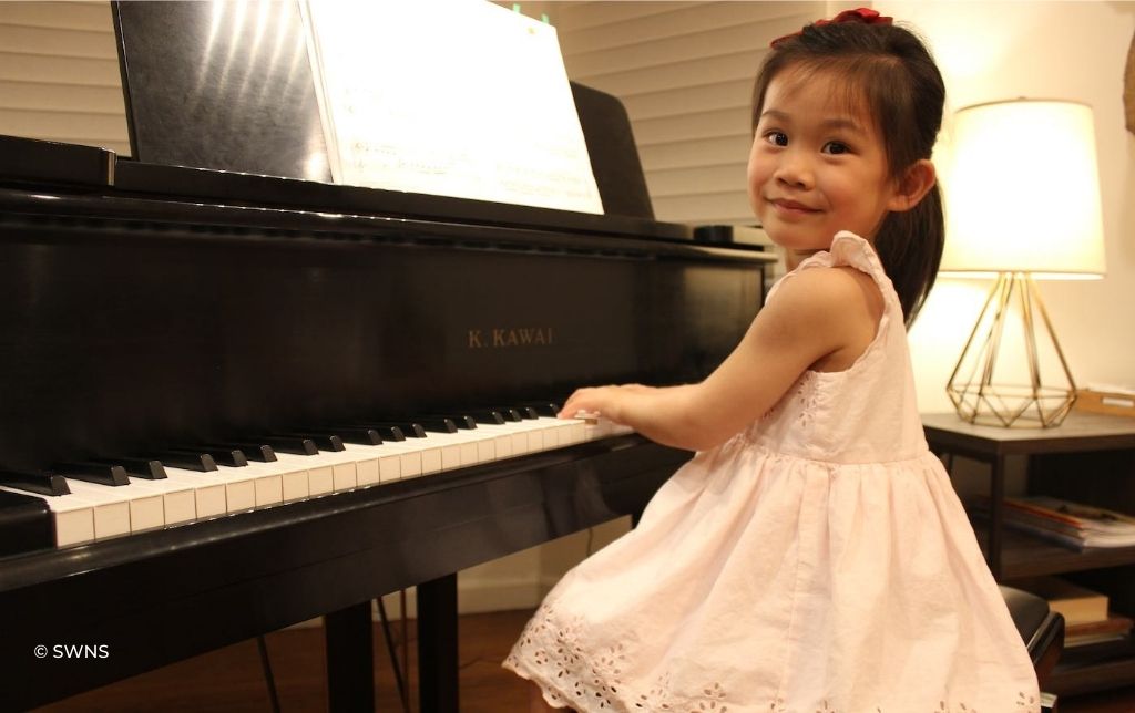 Brigitte Xie, 4 ans, a profité du confinement pour devenir un