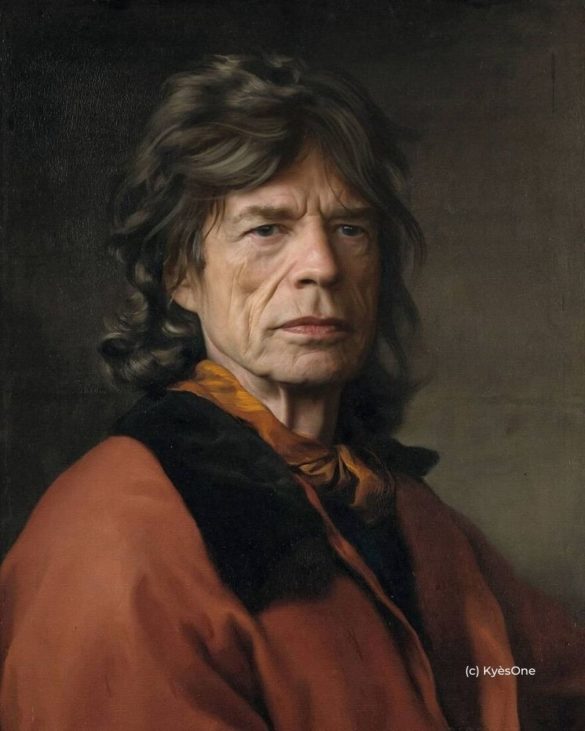 Mike Jagger croqué par Kyès